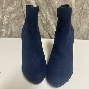 Thalia Sodi stiletto ankle boots blue suede like‎ size 5.5 exc condition